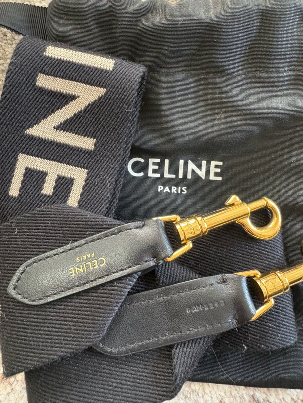Celine Gold-Tone Hardware Strap Hook